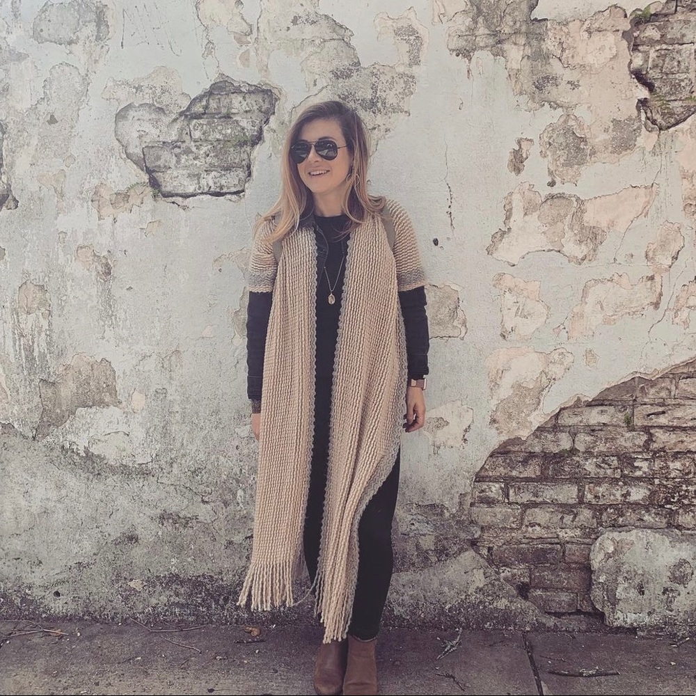 Knit kimono duster